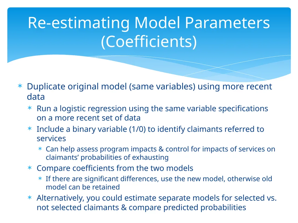 Continuing Model Maintenance Maintaining Model - slide 18 of 22