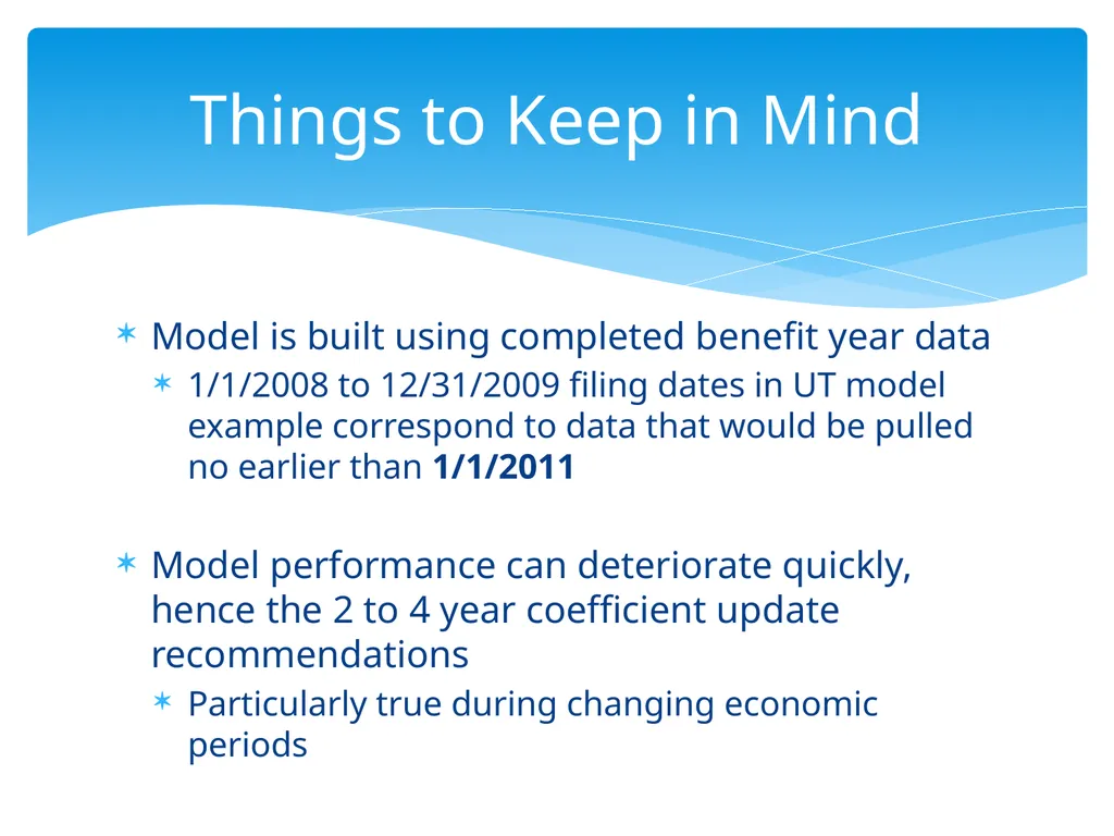 Continuing Model Maintenance Maintaining Model - slide 12 of 22