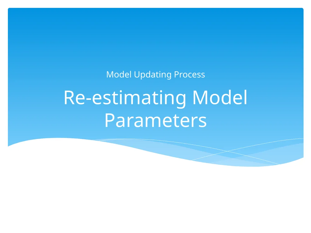 Continuing Model Maintenance Maintaining Model - slide 17 of 22