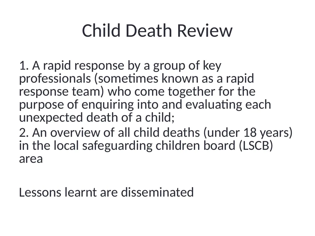 Child Safeguarding Update Dr David W Jones Named - slide 33 of 43