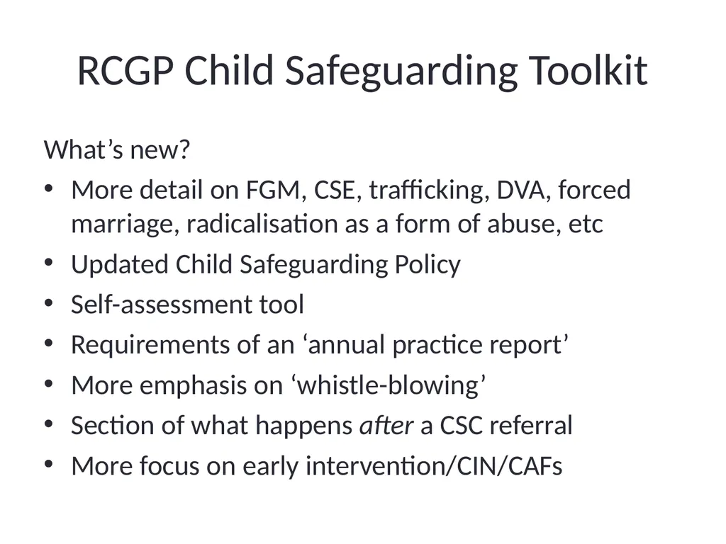 Child Safeguarding Update Dr David W Jones Named - slide 40 of 43