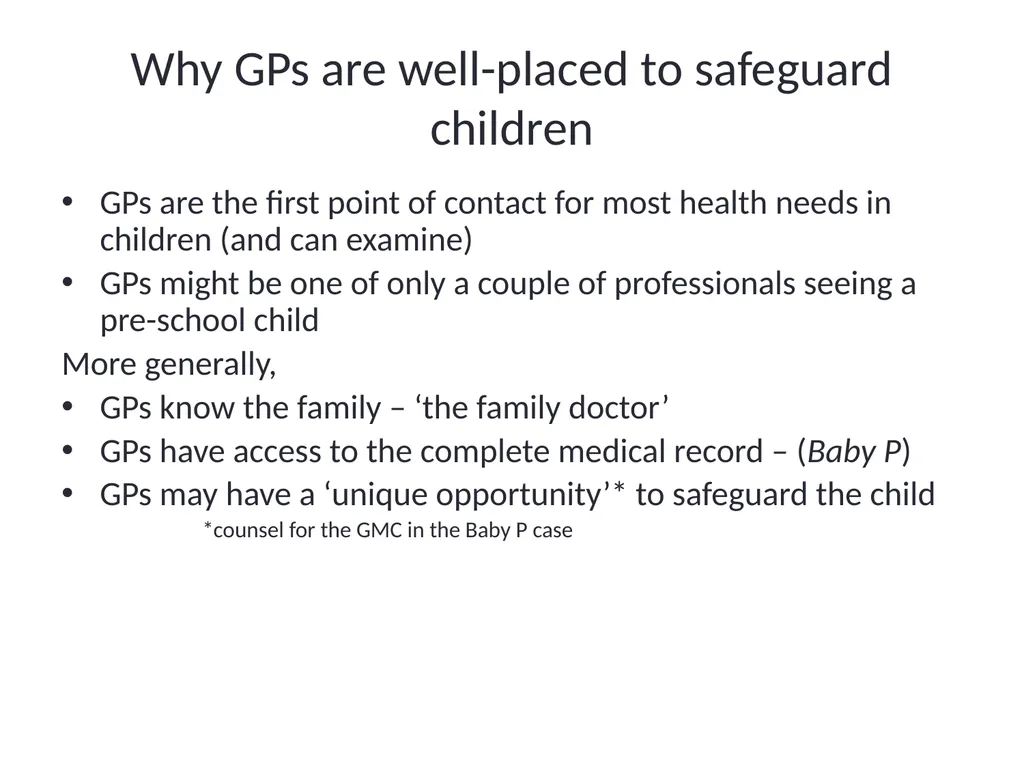 Child Safeguarding Update Dr David W Jones Named - slide 10 of 43