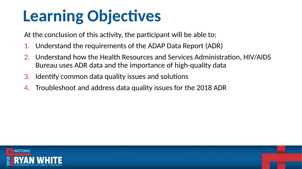 Data Institute: Improving ADR Data Quality and - slide 3 of 58