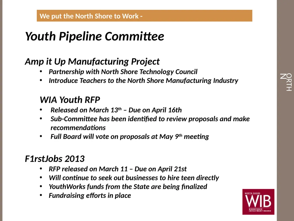 North Shore Workforce Investment Board Annual - slide 30 of 31