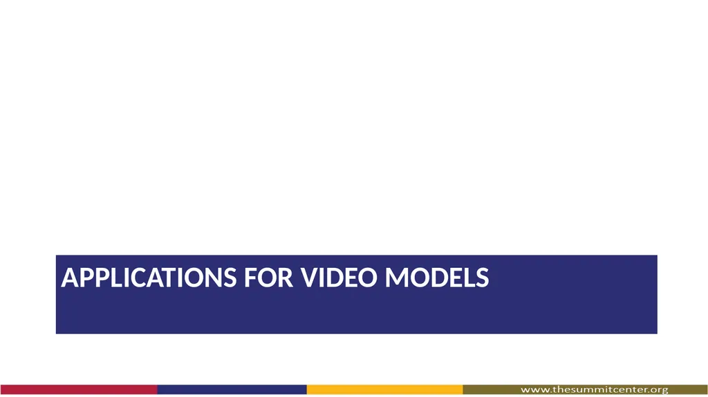 Video Modeling What Is Video Modeling? A way to - slide 6 of 27
