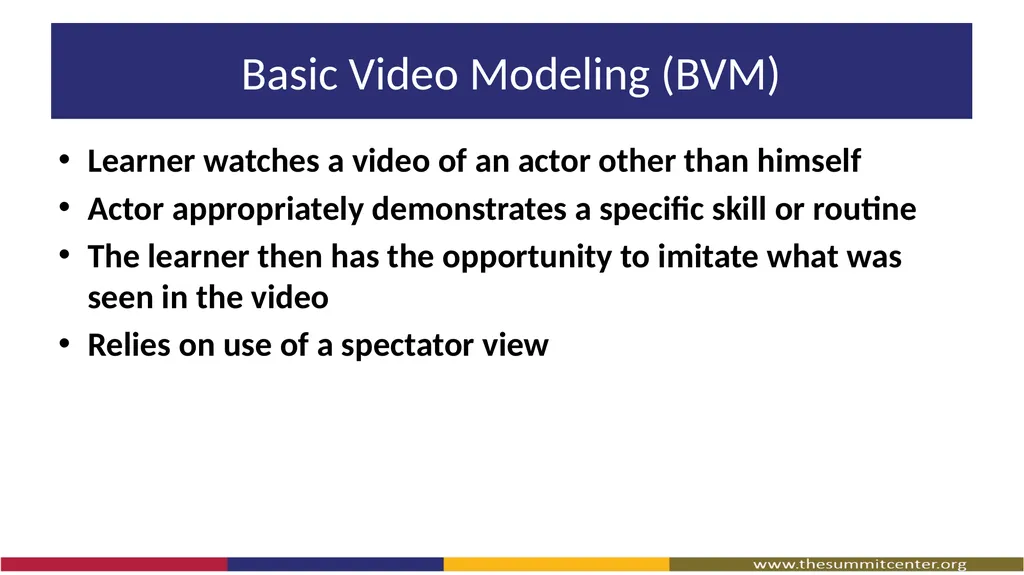 Video Modeling What Is Video Modeling? A way to - slide 11 of 27