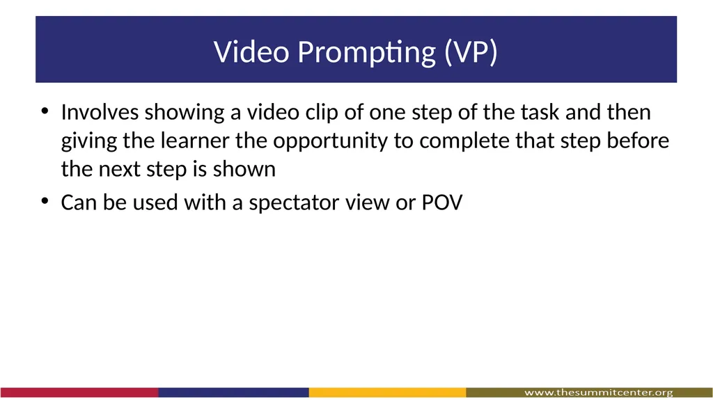 Video Modeling What Is Video Modeling? A way to - slide 17 of 27
