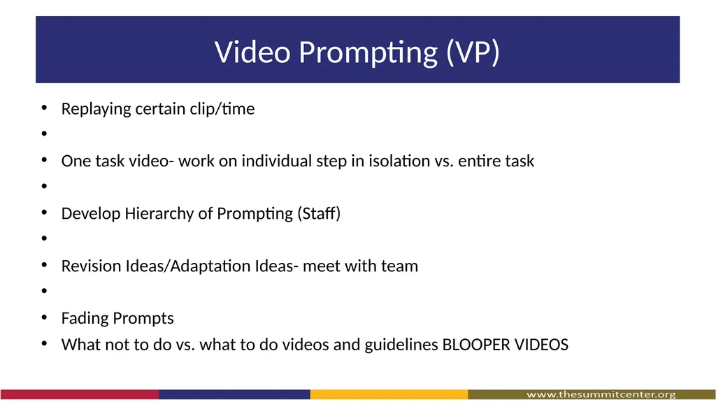 Video Modeling What Is Video Modeling? A way to - slide 18 of 27