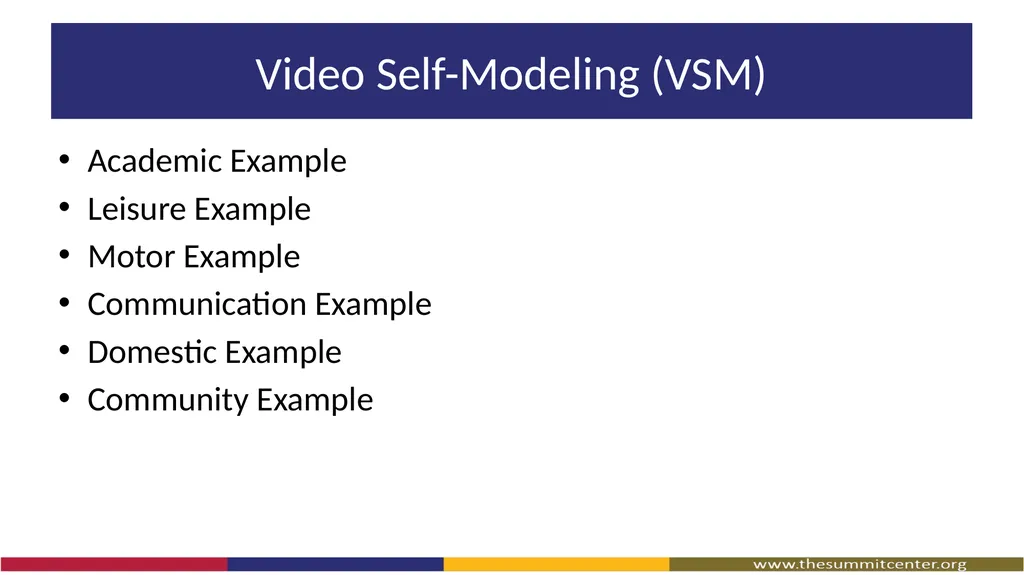 Video Modeling What Is Video Modeling? A way to - slide 14 of 27