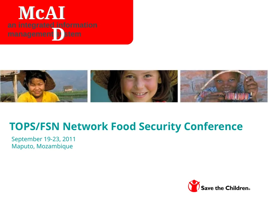 TOPS/FSN Network Food Security Conference