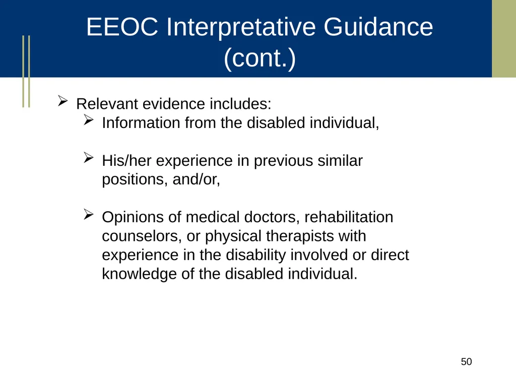 Medical Marijuana Update Workplace Issues/ Update - slide 50 of 54