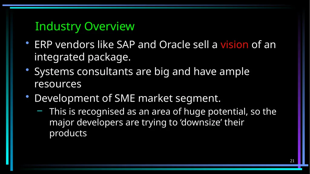 1 FB5003-2 Enterprise Resource Planning (ERP): - slide 21 of 67