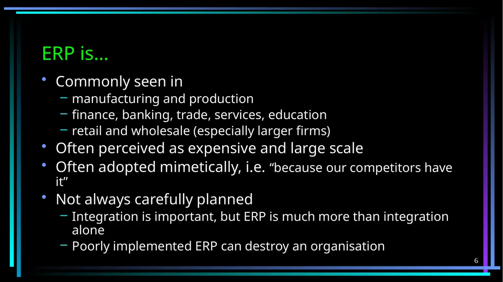 1 FB5003-2 Enterprise Resource Planning (ERP): - slide 6 of 67