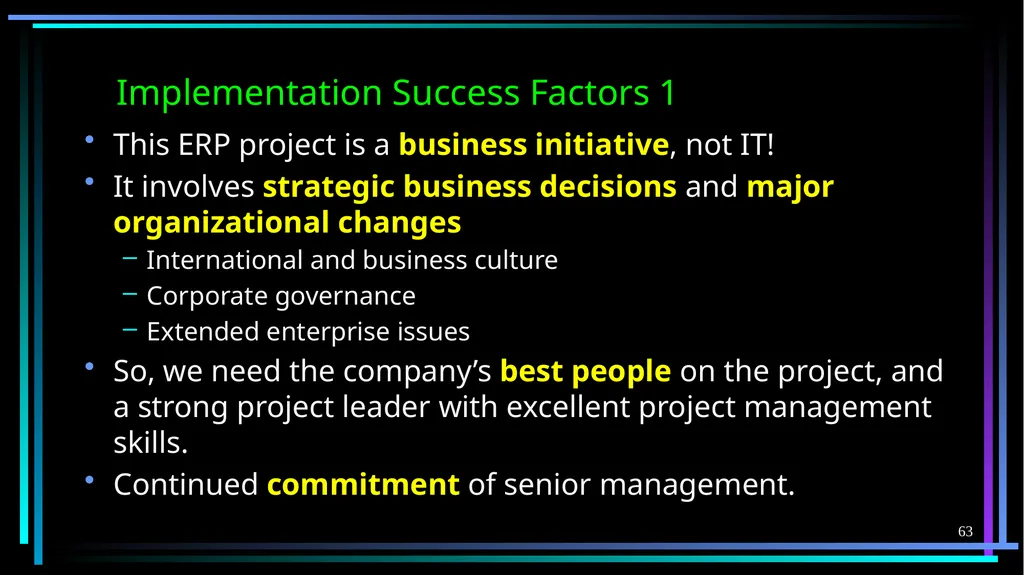 1 FB5003-2 Enterprise Resource Planning (ERP): - slide 63 of 67