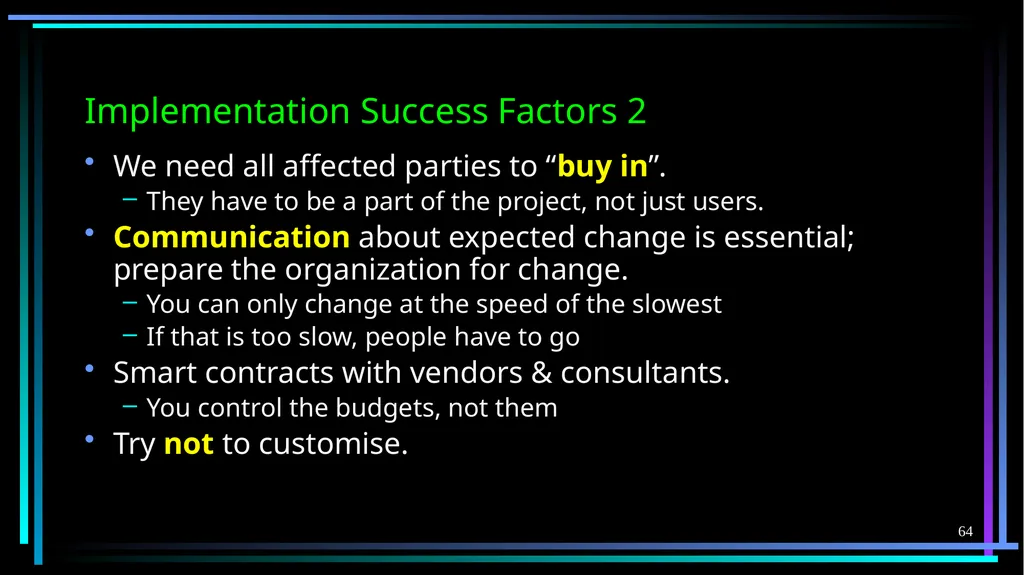 1 FB5003-2 Enterprise Resource Planning (ERP): - slide 64 of 67