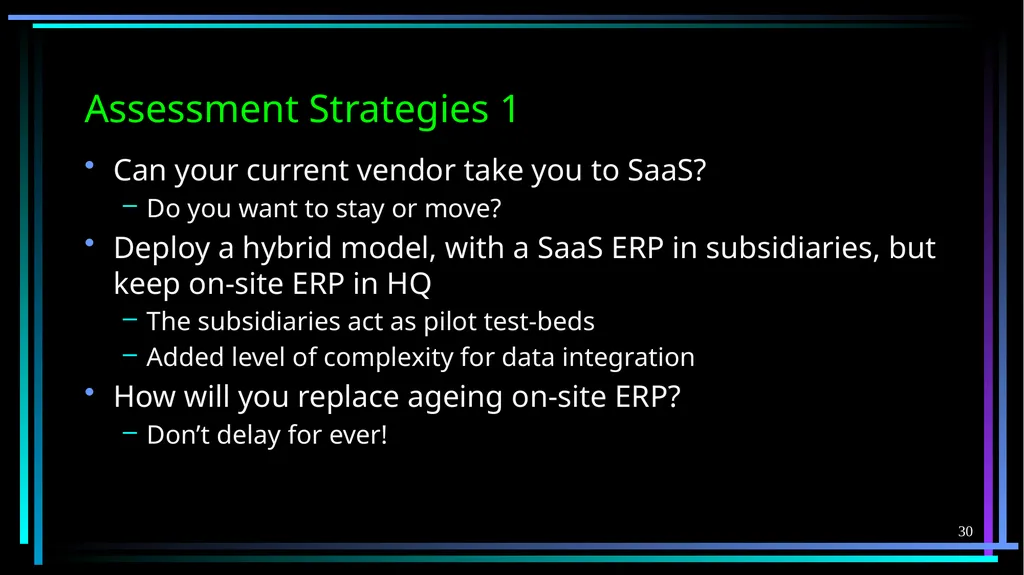 1 FB5003-2 Enterprise Resource Planning (ERP): - slide 30 of 67