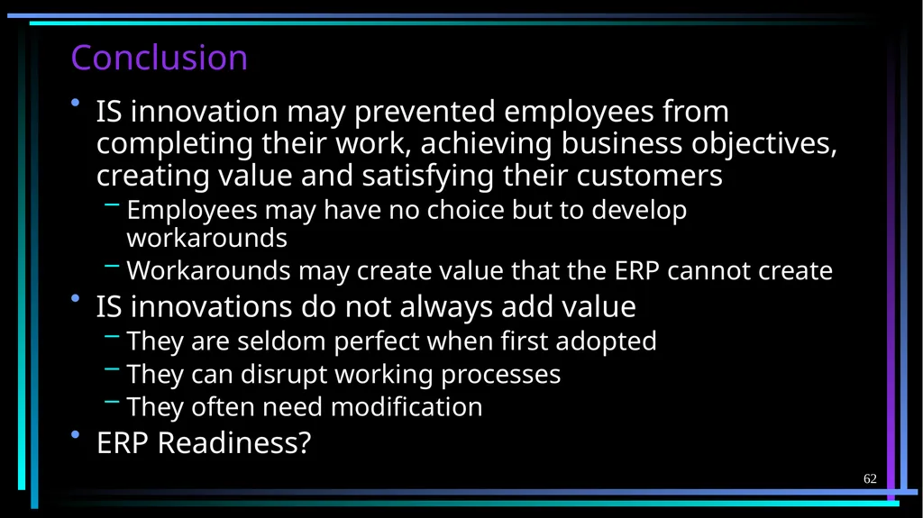 1 FB5003-2 Enterprise Resource Planning (ERP): - slide 62 of 67