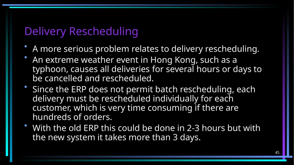 1 FB5003-2 Enterprise Resource Planning (ERP): - slide 45 of 67
