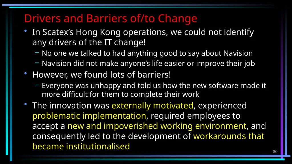 1 FB5003-2 Enterprise Resource Planning (ERP): - slide 50 of 67