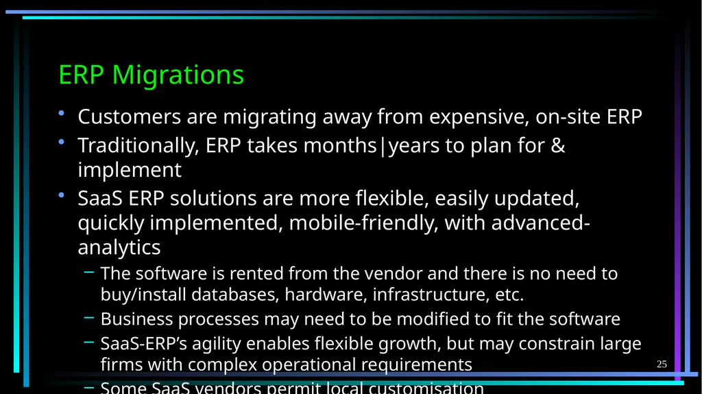 1 FB5003-2 Enterprise Resource Planning (ERP): - slide 25 of 67