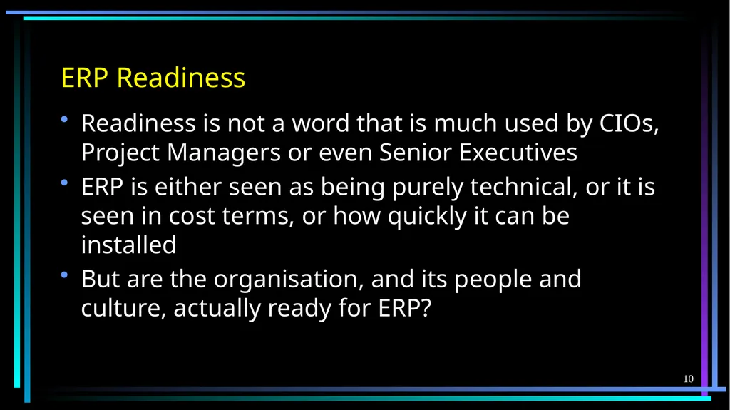 1 FB5003-2 Enterprise Resource Planning (ERP): - slide 10 of 67