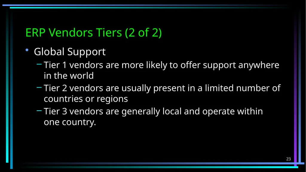 1 FB5003-2 Enterprise Resource Planning (ERP): - slide 23 of 67