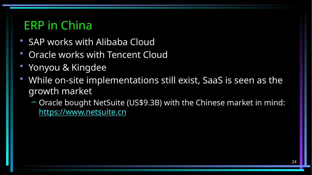 1 FB5003-2 Enterprise Resource Planning (ERP): - slide 24 of 67