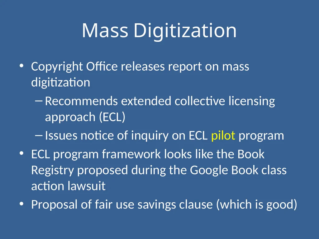 Copyright Law & Policy: Advocating for Libraries - slide 14 of 22