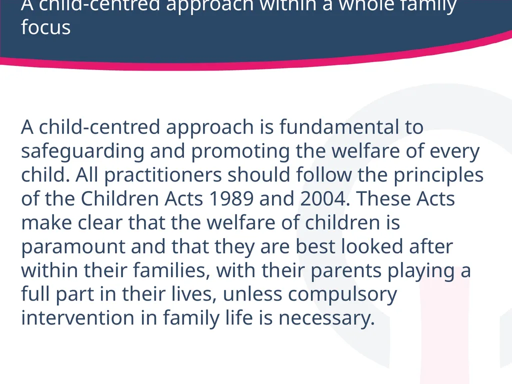 Safeguarding children, young people Working - slide 6 of 36