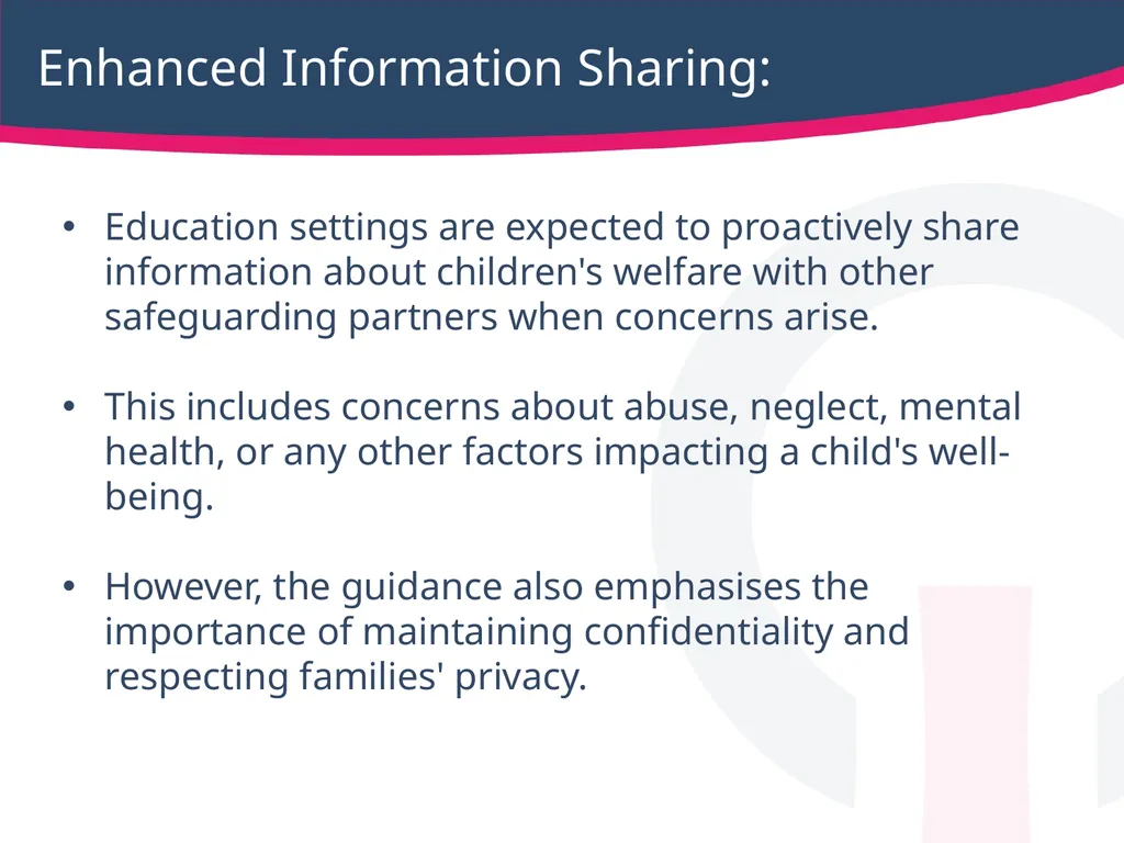 Safeguarding children, young people Working - slide 25 of 36