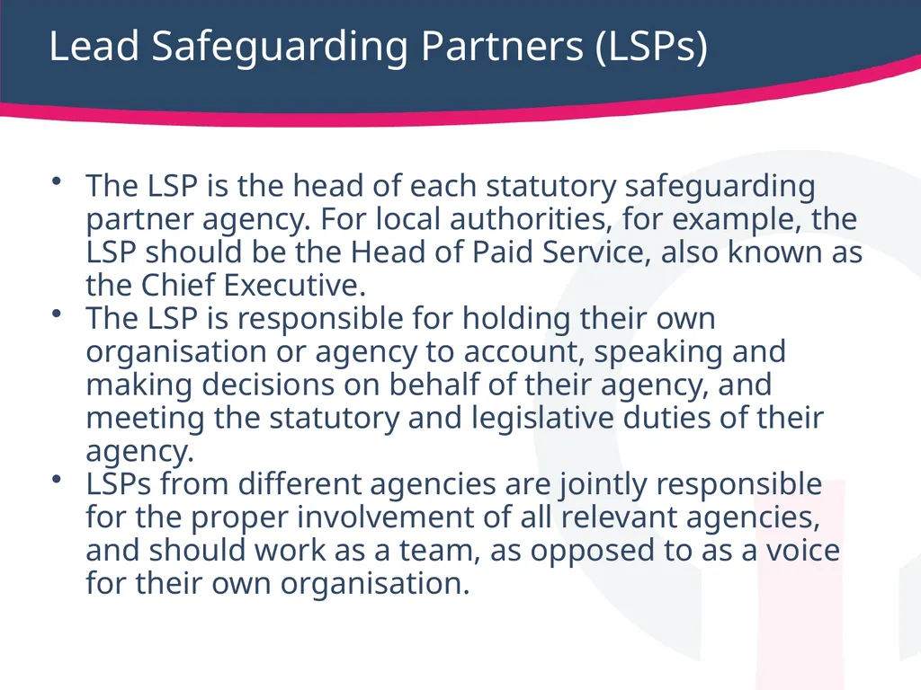 Safeguarding children, young people Working - slide 17 of 36