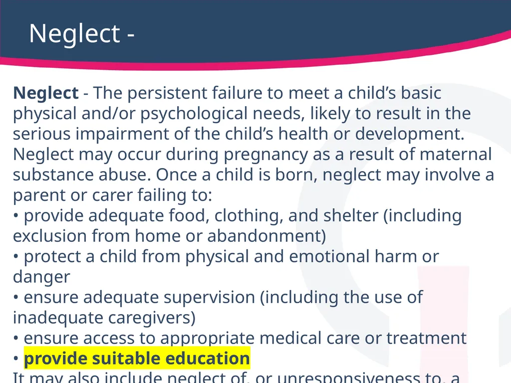 Safeguarding children, young people Working - slide 13 of 36