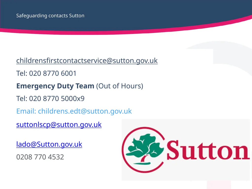 Safeguarding children, young people Working - slide 33 of 36