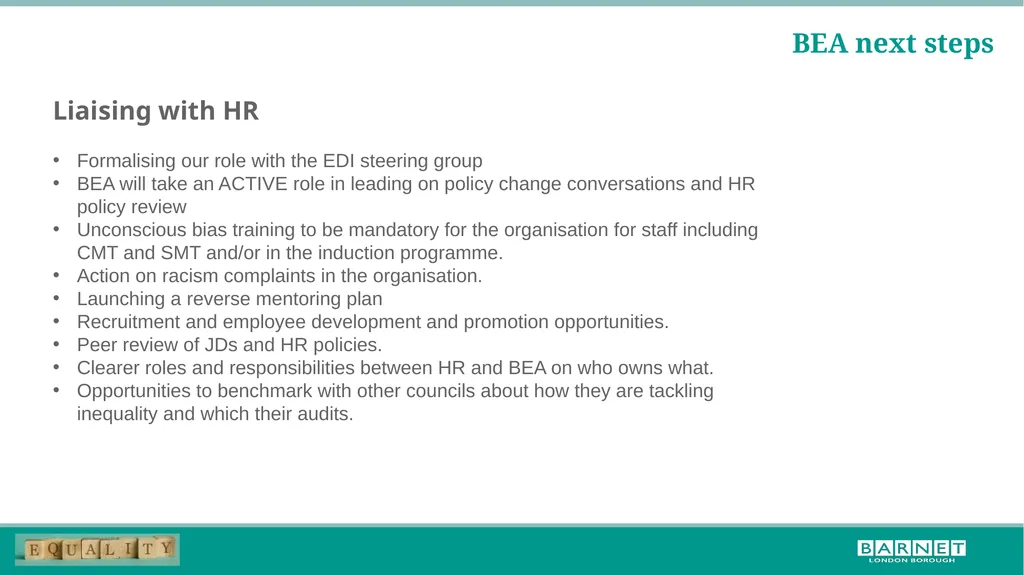 BLM workshop feedback; further steps for the - slide 16 of 17