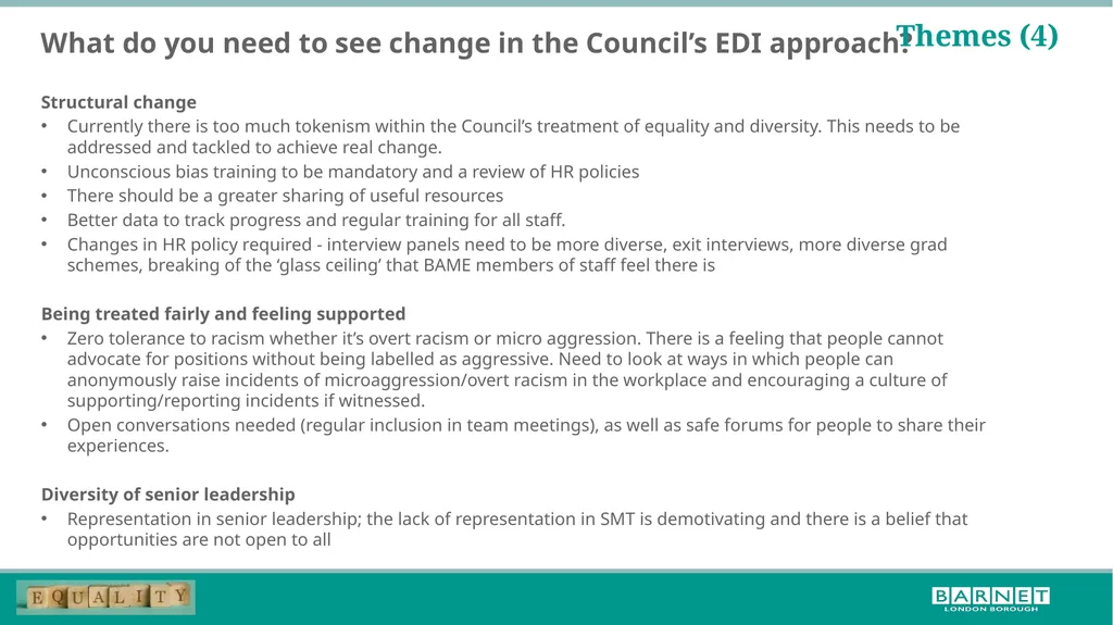 BLM workshop feedback; further steps for the - slide 11 of 17