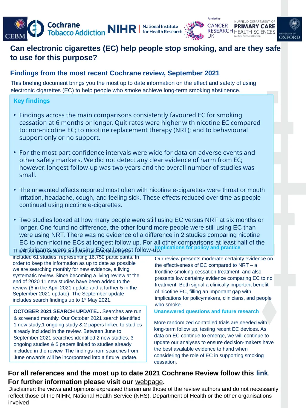 Can electronic cigarettes (EC) help people stop - slide 1 of 5
