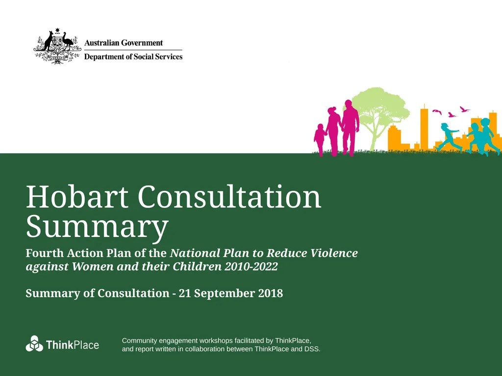 Hobart Consultation Summary Fourth Action Plan of - slide 1 of 10