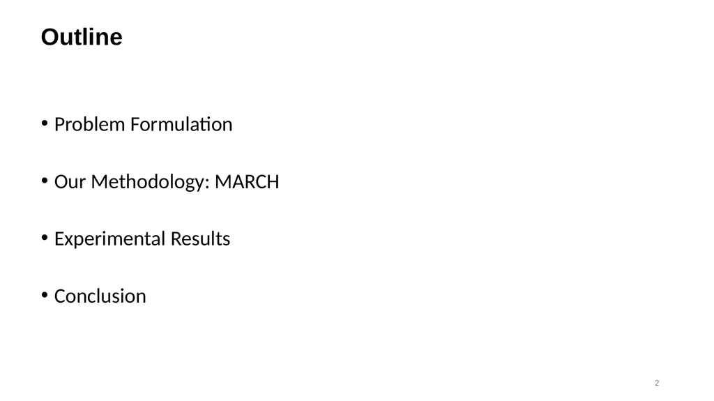 1 MARCH: MAze Routing Under a Concurrent and - slide 2 of 28