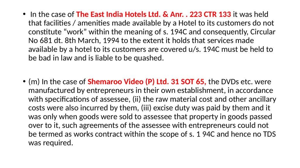 Recent changes in Tax Deducted at Source and Tax - slide 24 of 66