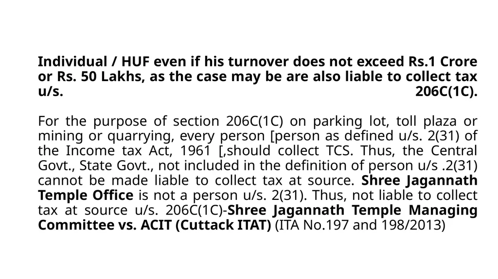 Recent changes in Tax Deducted at Source and Tax - slide 46 of 66