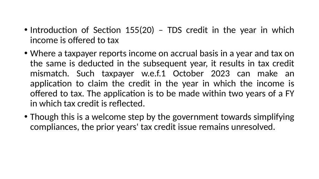 Recent changes in Tax Deducted at Source and Tax - slide 14 of 66