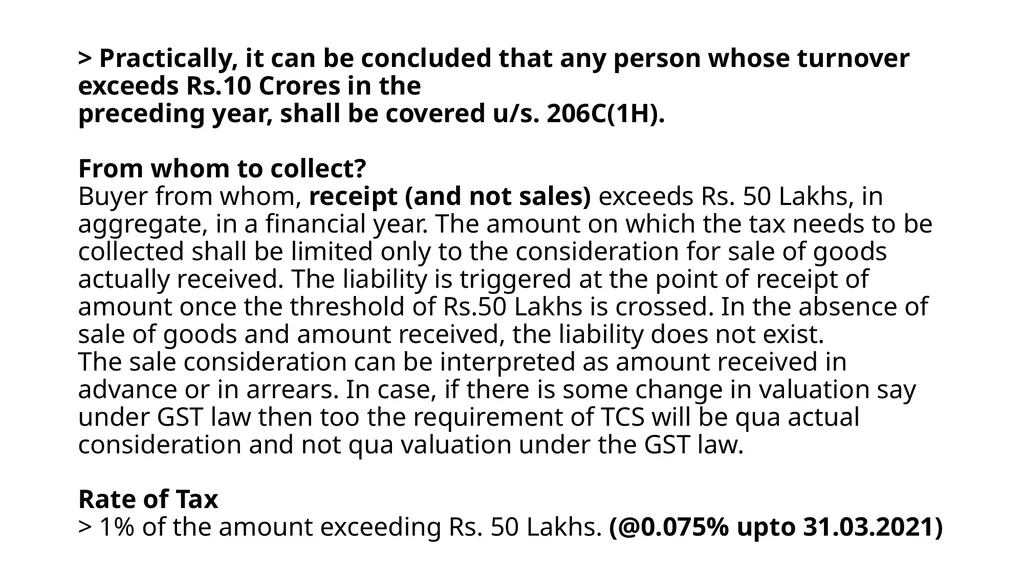 Recent changes in Tax Deducted at Source and Tax - slide 56 of 66