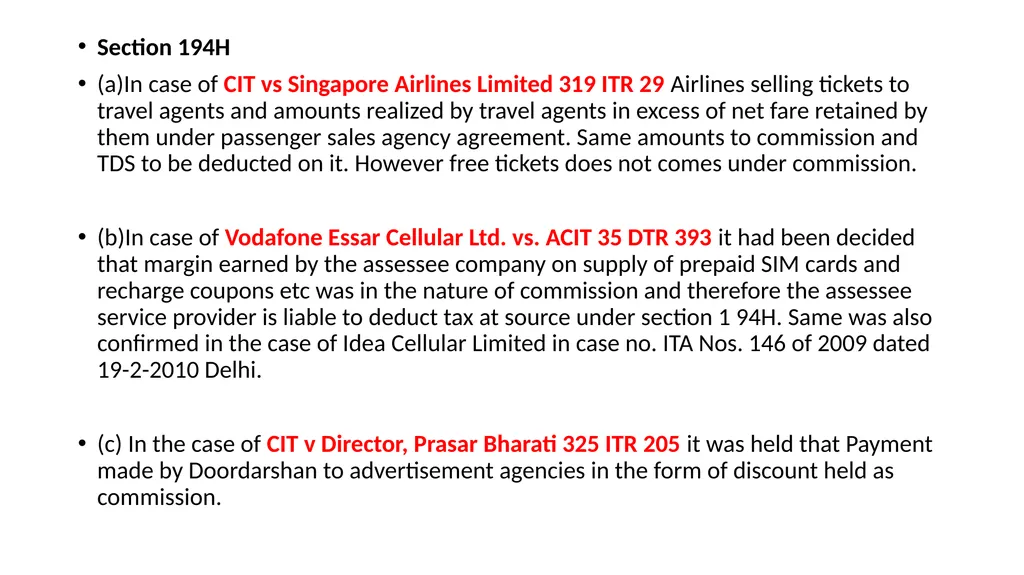 Recent changes in Tax Deducted at Source and Tax - slide 28 of 66