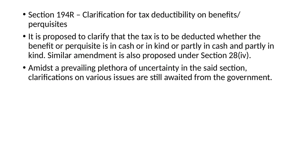 Recent changes in Tax Deducted at Source and Tax - slide 11 of 66