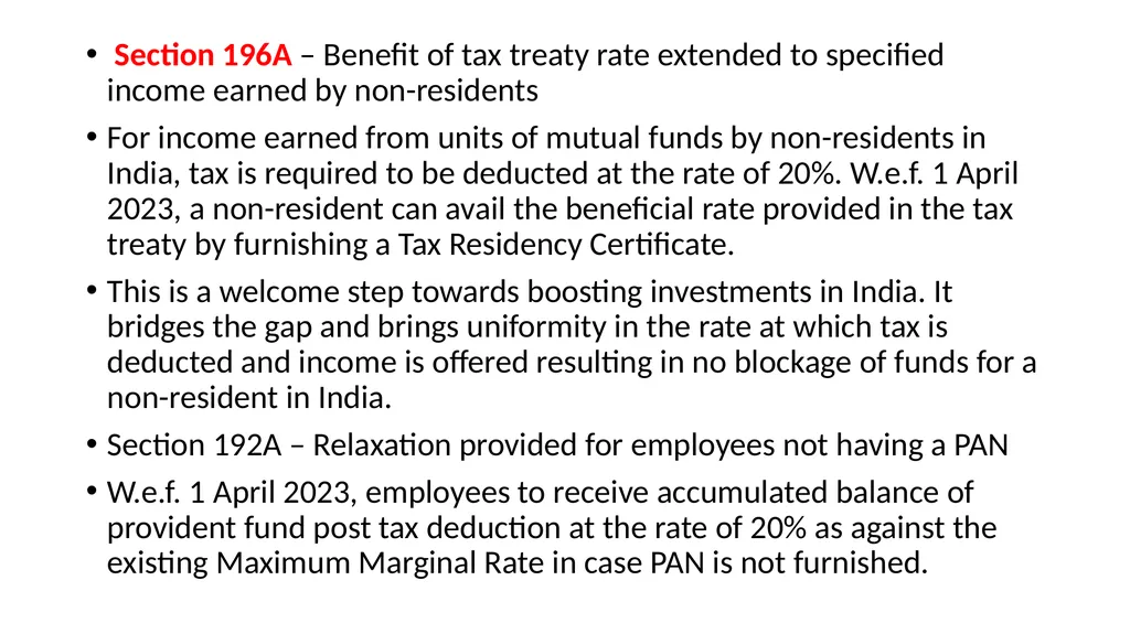 Recent changes in Tax Deducted at Source and Tax - slide 8 of 66