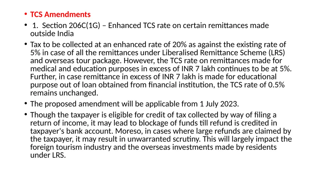 Recent changes in Tax Deducted at Source and Tax - slide 12 of 66
