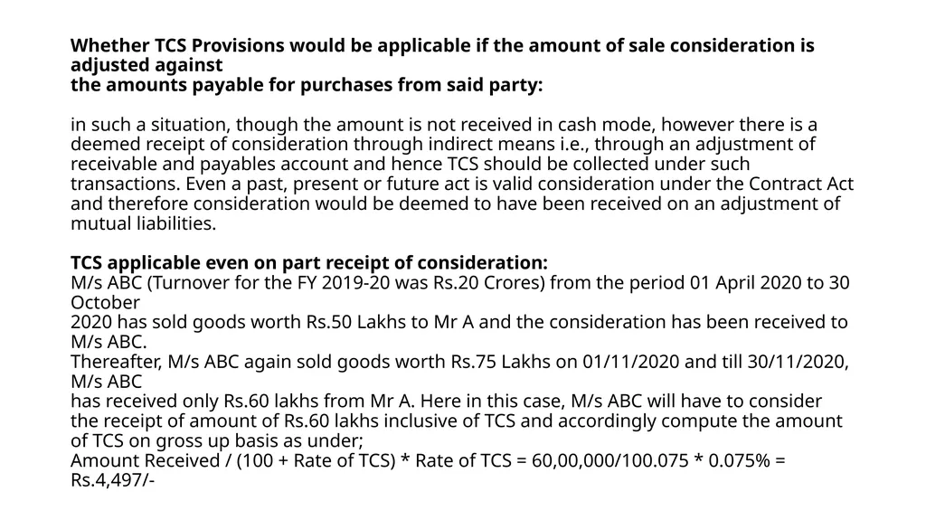Recent changes in Tax Deducted at Source and Tax - slide 64 of 66