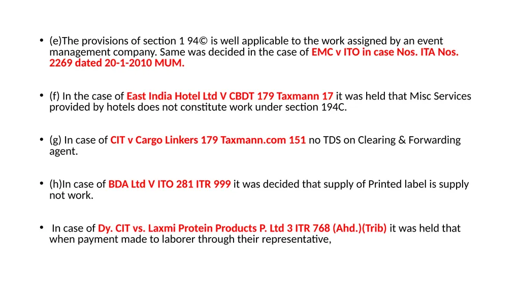 Recent changes in Tax Deducted at Source and Tax - slide 22 of 66