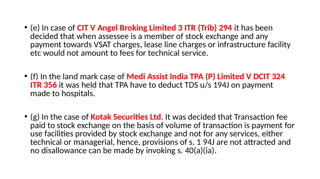 Recent changes in Tax Deducted at Source and Tax - slide 34 of 66