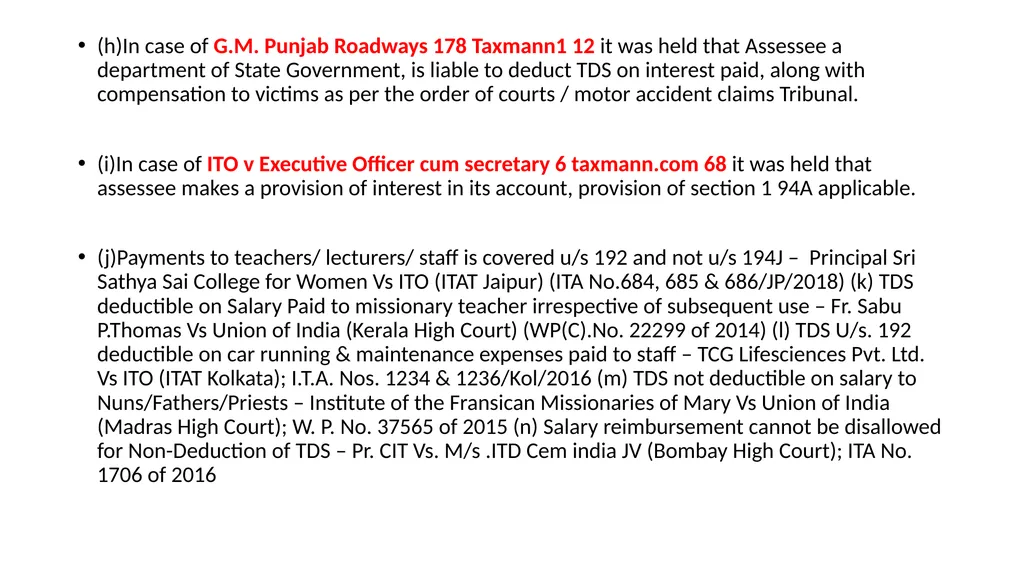 Recent changes in Tax Deducted at Source and Tax - slide 20 of 66